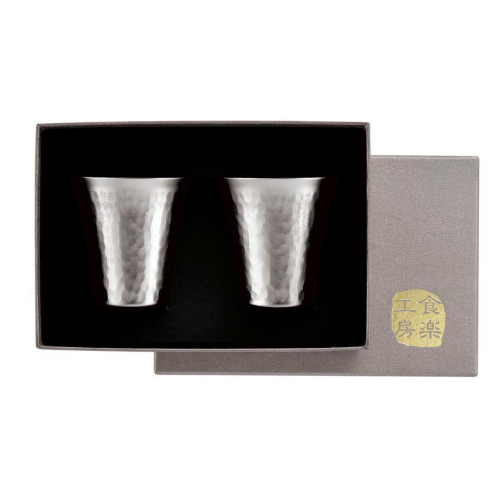 チタン冷酒カップ 65mL ペアセット（貼箱入）