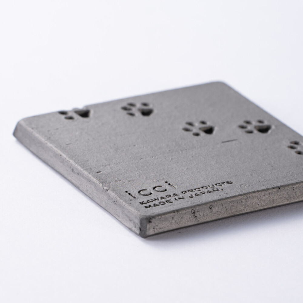 kawara coaster dog & cat / 瓦のコースター(犬猫)2枚セット