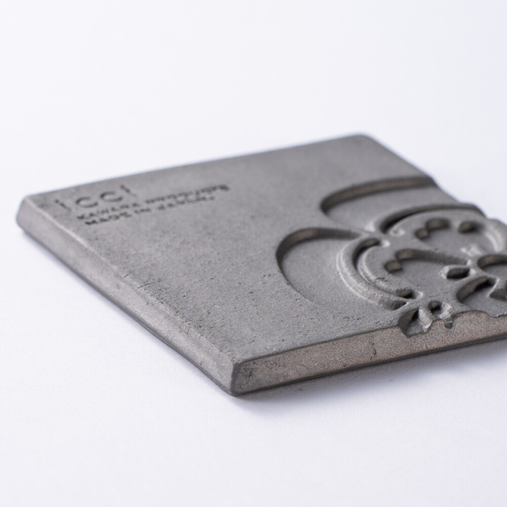 kawara coaster kamon / 瓦のコースター(家紋)2枚セット