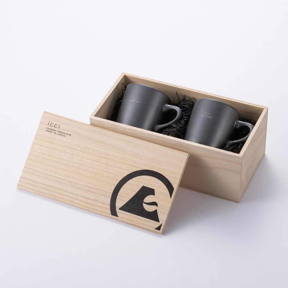 Gift:kawara pair of mugs M / 瓦のマグカップ M ペアセット(ギフトBOX入)