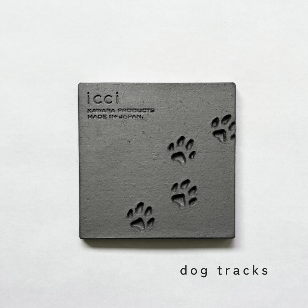kawara coaster dog & cat / 瓦のコースター(犬猫)2枚セット